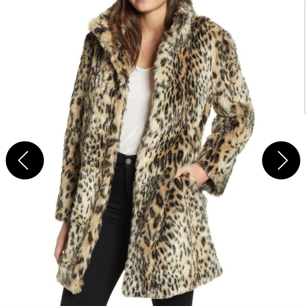 Anthropologie Animal Print Teddy Jacket